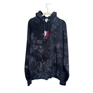 Outsiders 'Evil' unisex champion tie dye hoodie reverse weave‎ size L skater